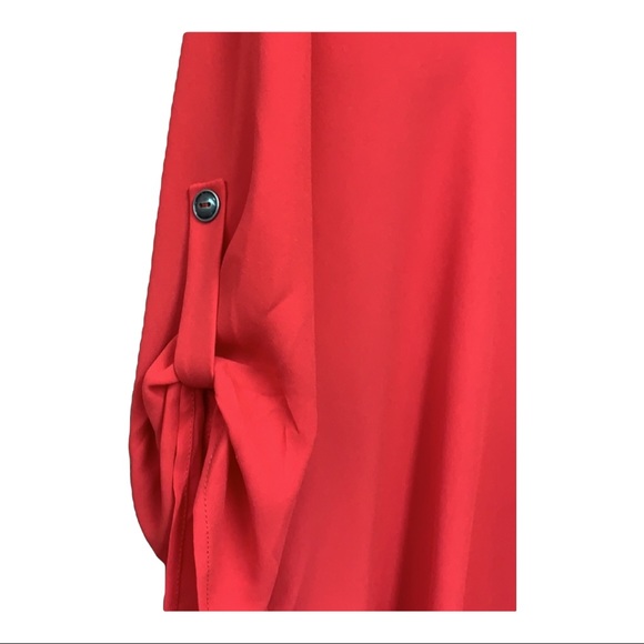 SzM Gibson Latimer Red V-Neck Top NWT - Picture 4 of 7